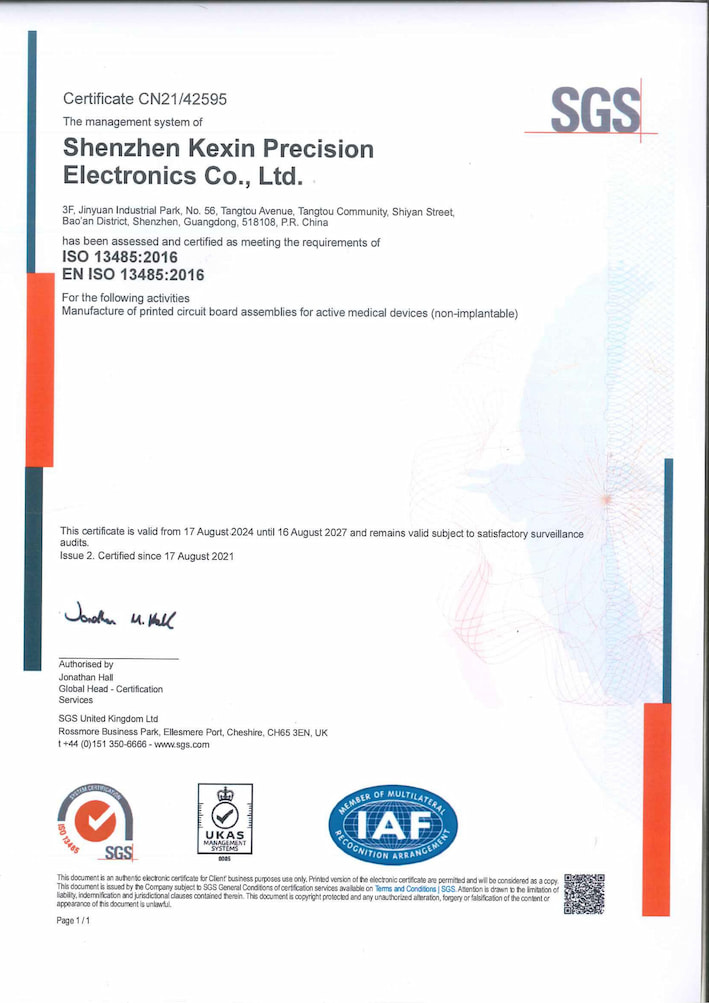 ISO 13485 certification-pcbamake.com